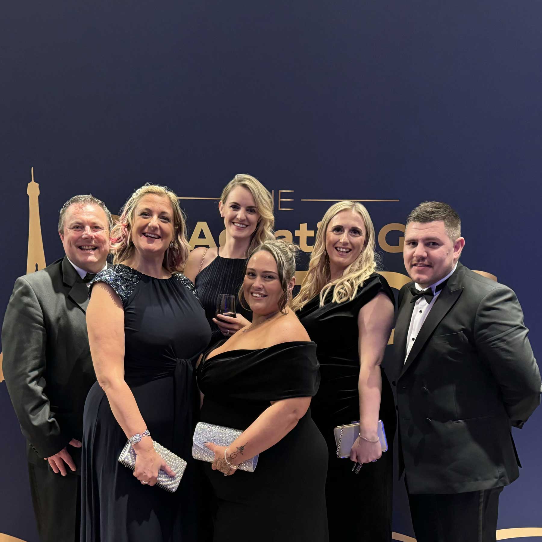 Gray Dawes team at Aquatics GB Awards